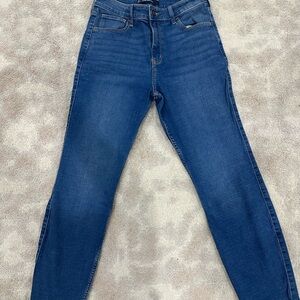 Hollister Women's Deep Blue Skinny Jeans